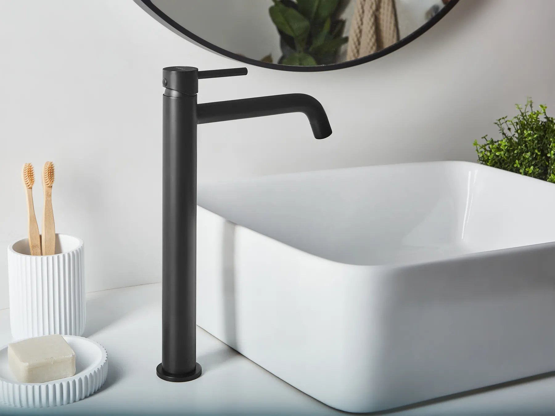 Miscelatore per lavabo alto SALINAS Ottone Nero_998752