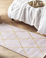 Tappeto ATIKE Rosa 80 x 150 cm Viscosa_1179424
