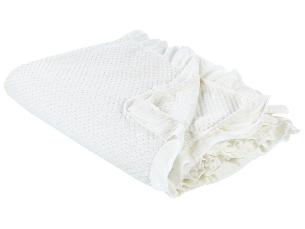 Colcha HATTON Algodão 220 x 240 cm Branco creme