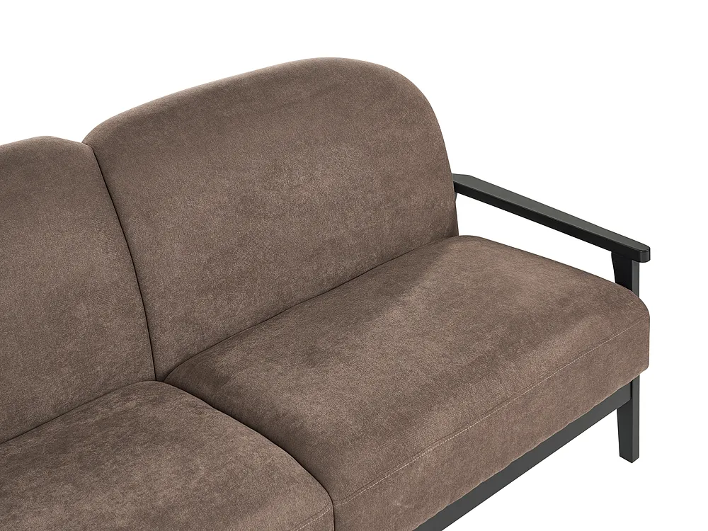 Sofa dla 2 osób PILARNE Brązowy_1159533