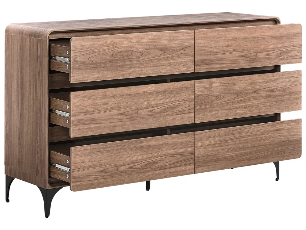 6 Drawer Chest COWELL Dark Brown_1107955