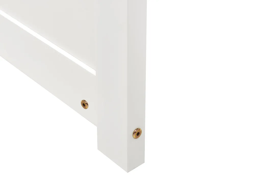 Bed Pine Wood OLENDON 140 x 200 cm (EU Double) White_954756