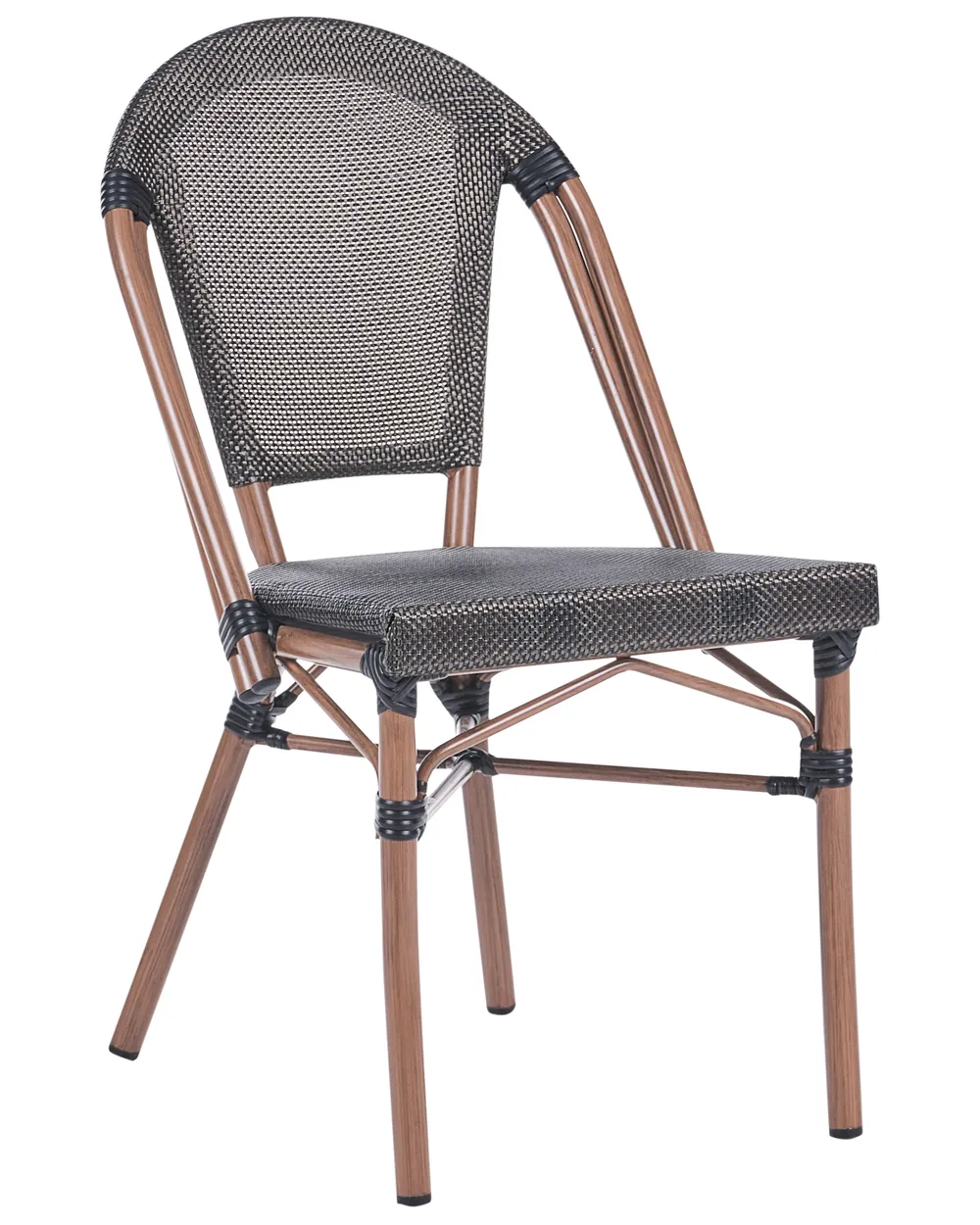 Set of 4 Garden Chairs RIFREDDO PE Rattan Grey_1062342