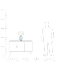 Table Lamp BRENTA Ceramic Light Blue_797558