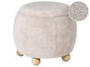 Storage Pouffe ANNABELLA Boucle Light Beige