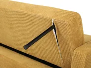 Sofa Bed 3 Seater VEHKOO Fabric Mustard_914603