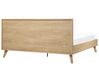 Łóżko rattanowe 180 x 200 cm jasne drewno MONPAZIER_863396