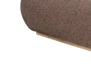 Ottoman Bed CAMPAGNE Fabric Dark Brown 180 x 200 cm (EU Super King)_972189