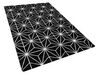 Viskózový koberec 140 x 200 cm čierna/strieborná SIBEL_762604