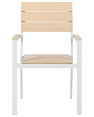 Set of 6 Garden Chairs COMO Beige_884164