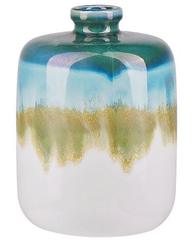 Stoneware Flower Vase 22 cm Multicolour COLOSSE