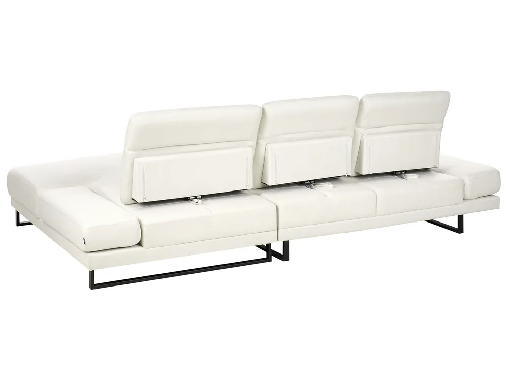 Corner Sofa 4 Seater IKAST Fabric Off-White Left Hand_961831