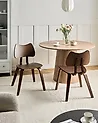 Conjunto de 2 sillas de comedor DIANA Madera Marrón oscuro