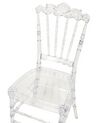 Set of 2 Dining Chairs Transparent MENDON_929348