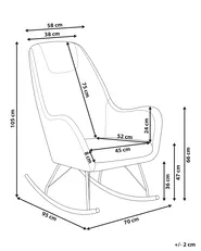 Rocking Chair GULSELE Boucle Off-White_1011925