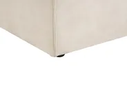 Modular Sofa 3 Seater HELLNAR with Ottoman Velvet Light Beige_911024