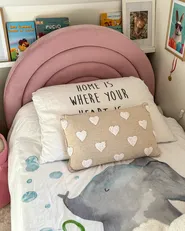 Kids Ottoman Bed ANET Velvet Pink 90 x 200 cm (EU Single)_973265