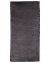 Alfombra GESI Gris oscuro 80 x 150 cm Viscosa