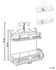 Wall Shelf MARAYES Metal Black_827908