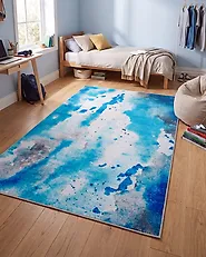 Tappeto BOZAT Blu 140 x 200 cm_1177586