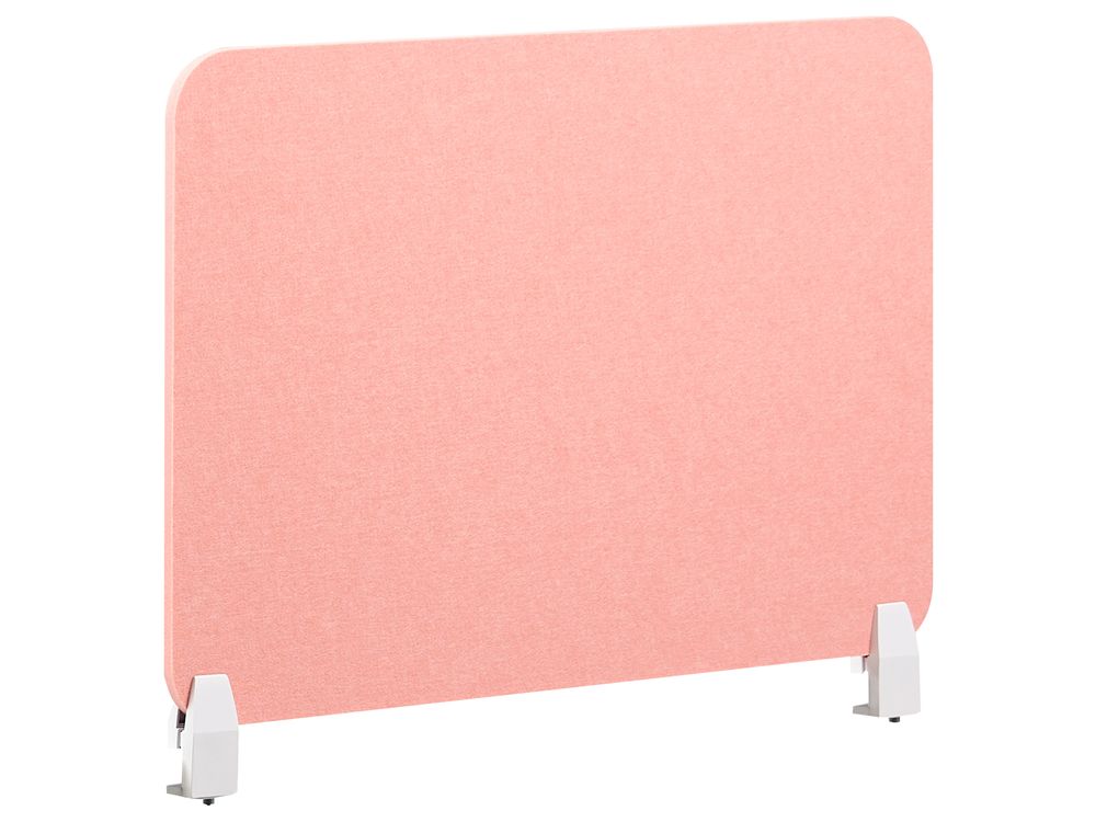 Cloison amovible de bureau SPLIT 72 x 50 cm Rose pêche