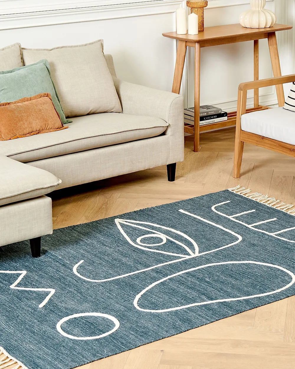 Outdoor Rug YAVU Blue 140 x 200 cm_1182430