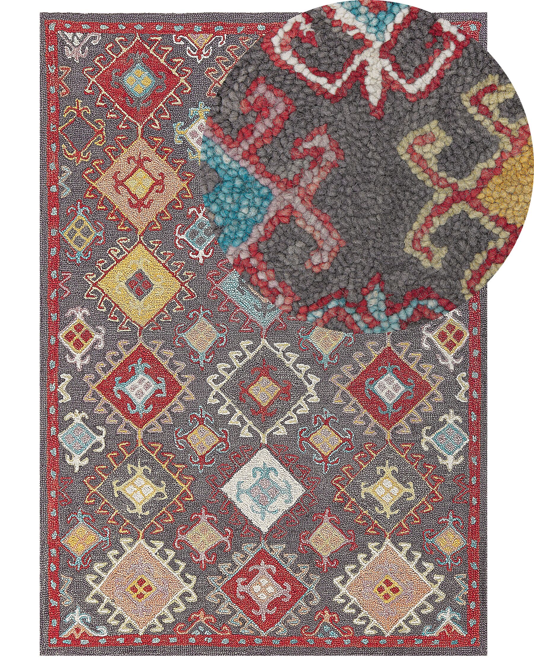 Wool Area Rug 160 x 230 cm Multicolour FINIKE_830951