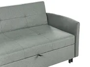 Sofa Bed 2 Seater HOVIN Fabric Green_962204