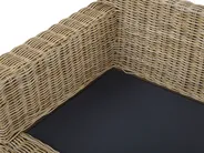 Garden Sofa 2 Seater ARDEA Rattan Light Brown_785358