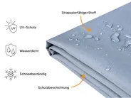 Regenschutzhülle CHUVA 90 cm 90 cm 105 cm Grau_914402