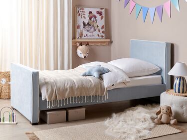 Velvet EU Single Size Bed Blue TEENIE