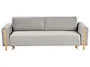 Sofa Bed 3 Seater KVAM with Storage Fabric Grey