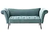 Chaise longue NANTILLY Terciopelo Verde azulado