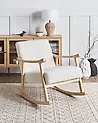 Rocking Chair LEKNES Boucle Off-White