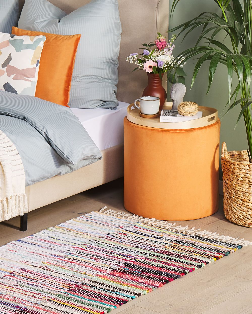 Rug MERSIN Multicolour 80 x 150 cm Cotton