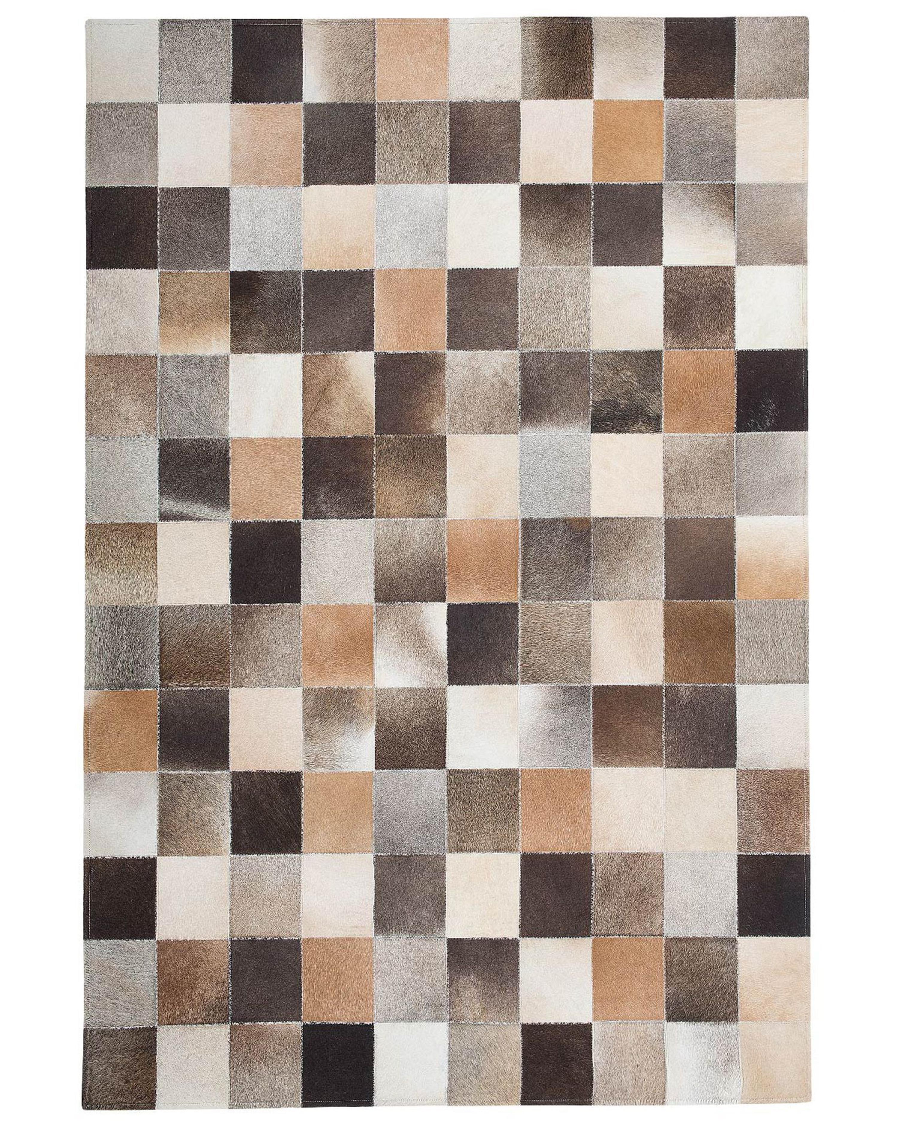 Cowhide Area Rug 160 x 230 cm Multicolour SOKE_806649