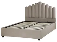 Letto contenitore VINCENNES Velluto Tortora 140 x 200 cm_837301