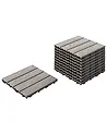 Suelo de exterior ATESSA Compuesto de madera y plástico (WPC) Gris