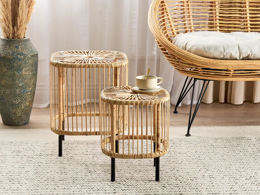 Houten salontafels Dan, 2-delig