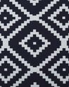 Runner Rug 80 x 300 cm Black and White KARUNGAL_831537