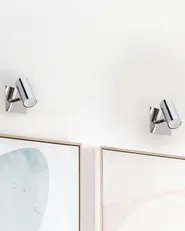 Set of 2 Spotlight Lamps ROSETTA Adjustable Metal Silver_856301