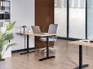 Manual Adjustable Standing Desk DESTINAS 120 cm 72 cm Black/ Light Brown_1000604
