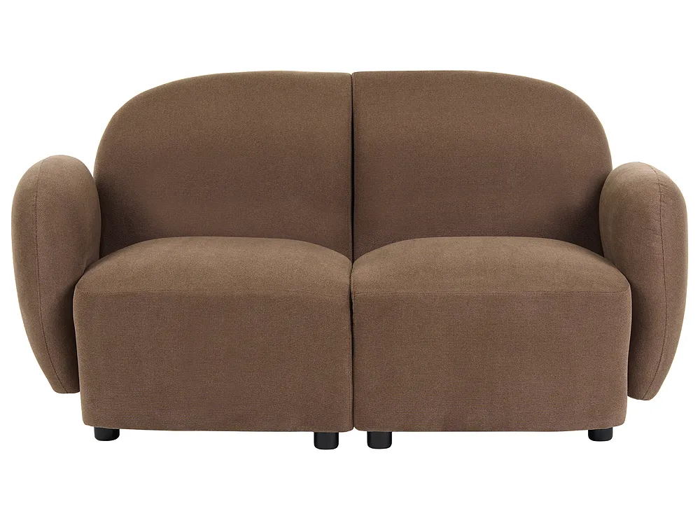 Sofa 2 Seater JULE Fabric Brown