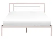 Cama Metal CUSSET 160 x 200 cm Creme claro_1162082