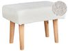 Boucle Footstool White TAKOMA_850194