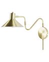 Wandlampe Metall gold Kegelform verstellbar BALIEM_883160