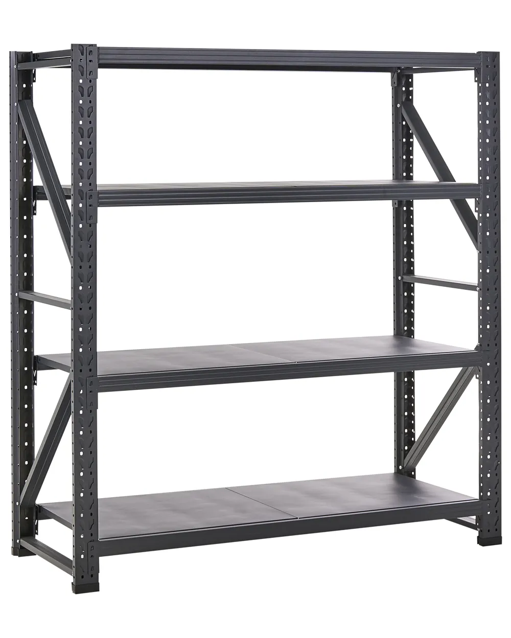 Regał magazynowy FIUGGI 200 cm 200 cm Metal Czarny