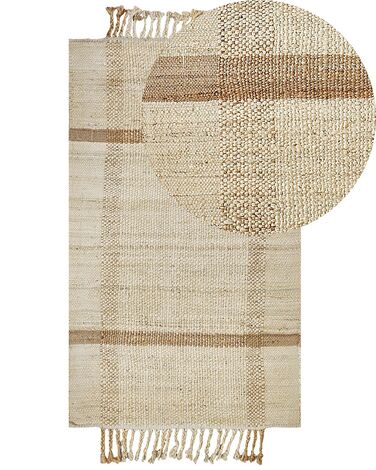 Jutový koberec 80 x 150 cm béžový YELMEZ