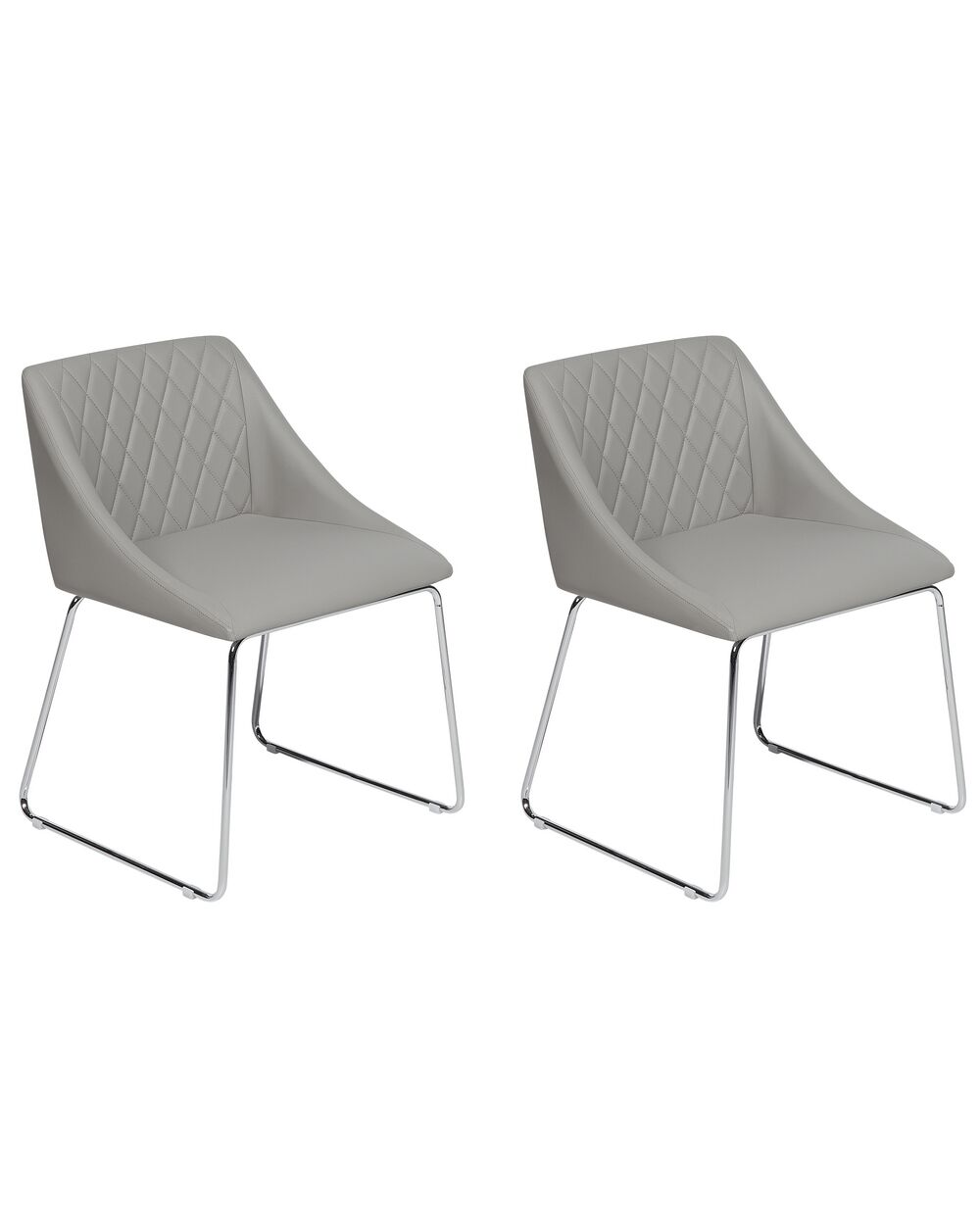 Set di 2 sedie pelle sintetica crema PICKNES | Leroy Merlin