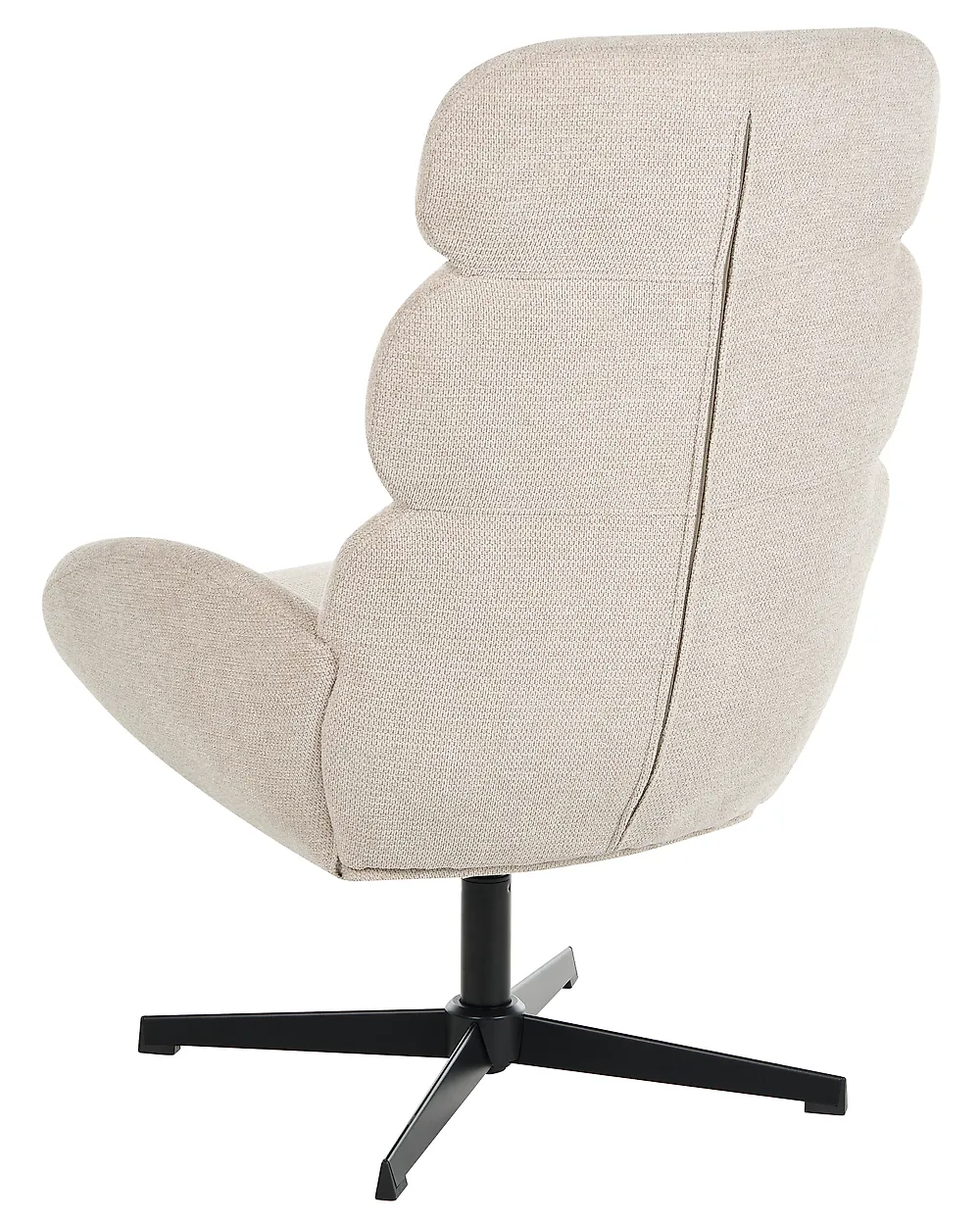 Swivel Armchair AALBORG Fabric Light Beige_1165175